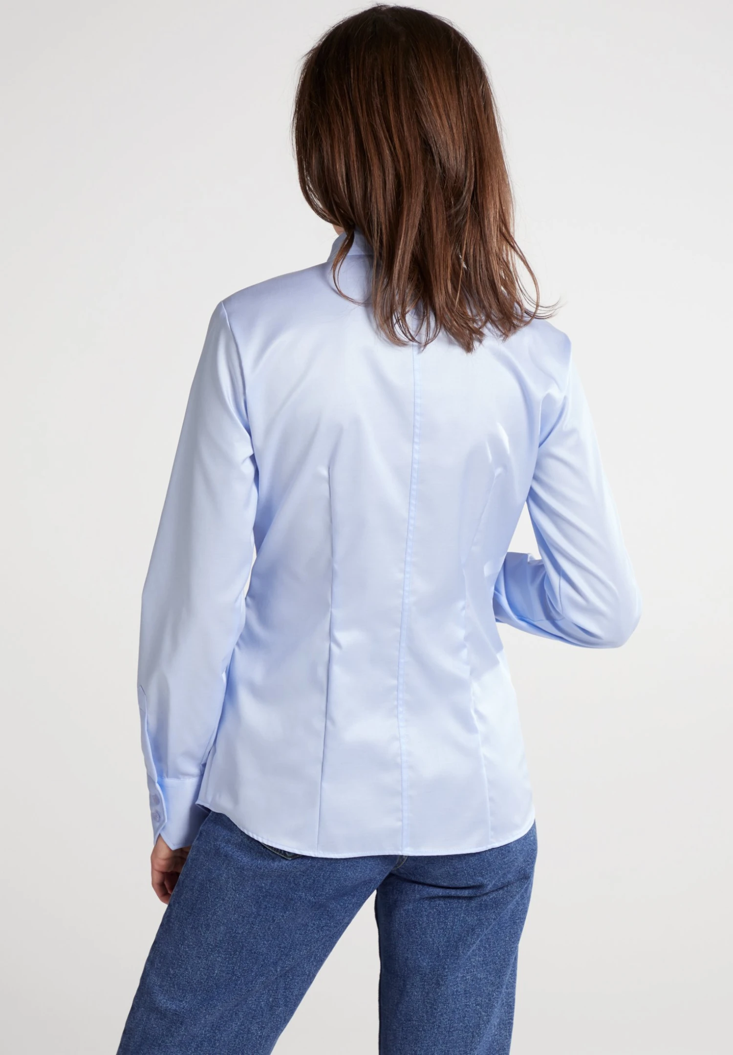 Eterna Modern Classic - Overhemdblouse - Hellblau 4 Eterna Modern Classic - Overhemdblouse - Hellblau - Afbeelding 2