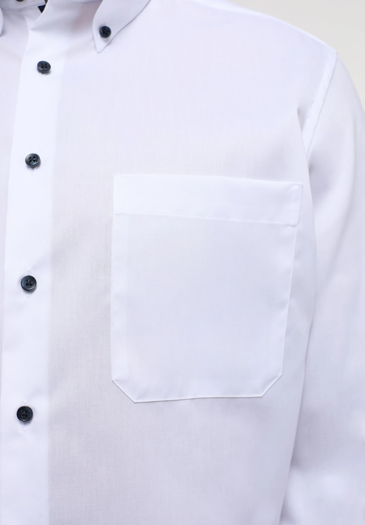 Eterna Unifarbenes Pinpoint Comfort Fit - Overhemd - Weiß 7 Eterna Unifarbenes Pinpoint Comfort Fit - Overhemd - Weiß - Afbeelding 5