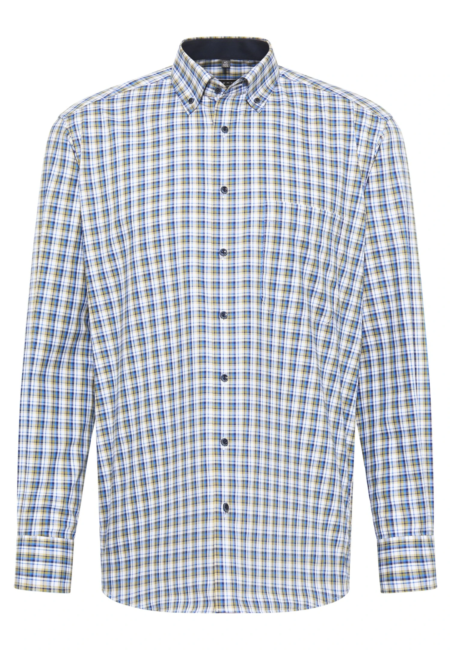 Eterna Comfort Fit - Overhemd - Khaki 6 Eterna Comfort Fit - Overhemd - Khaki - Afbeelding 4