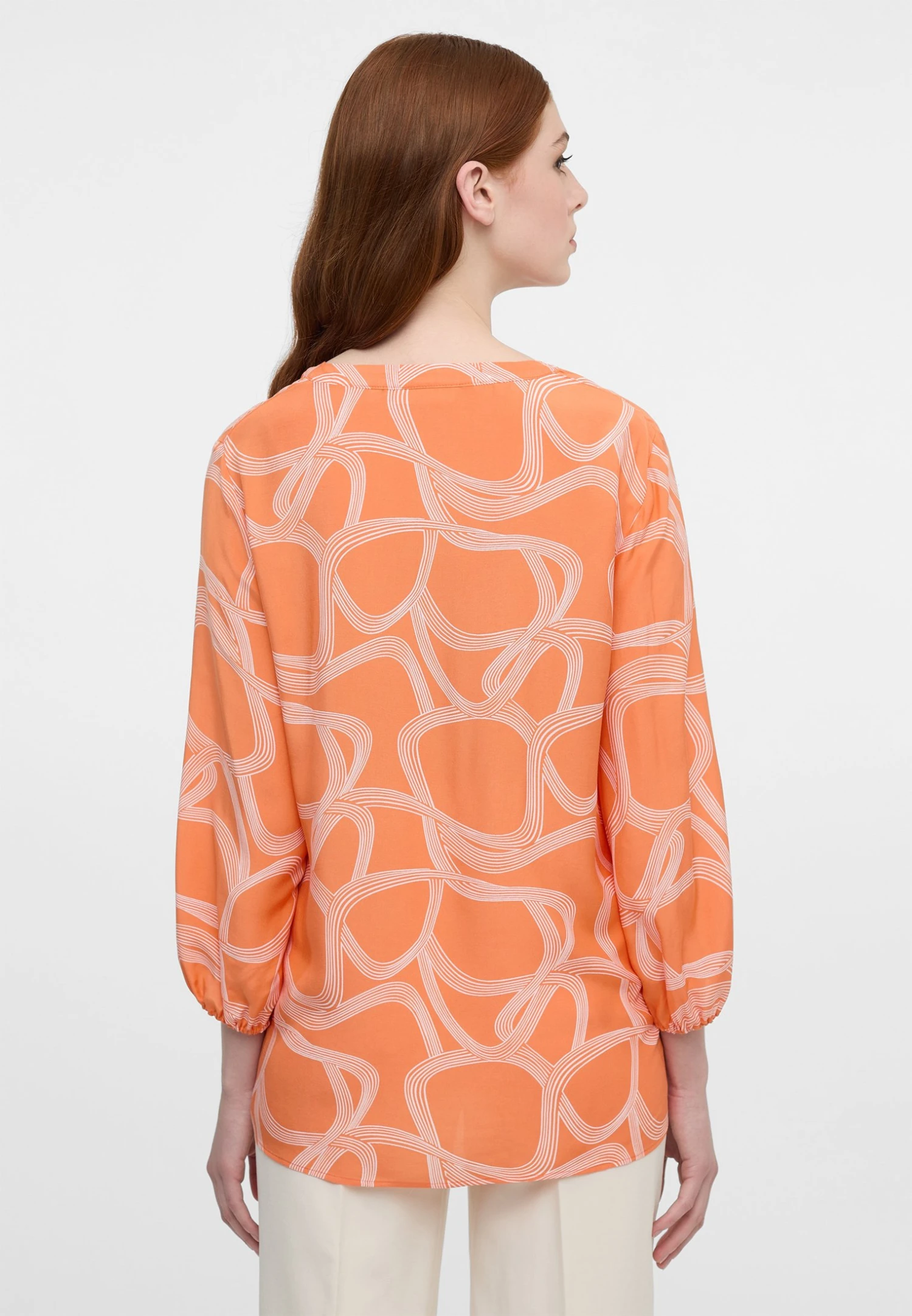 Eterna Regular Fit - Blouse - Mandarine 4 Eterna Regular Fit - Blouse - Mandarine - Afbeelding 2