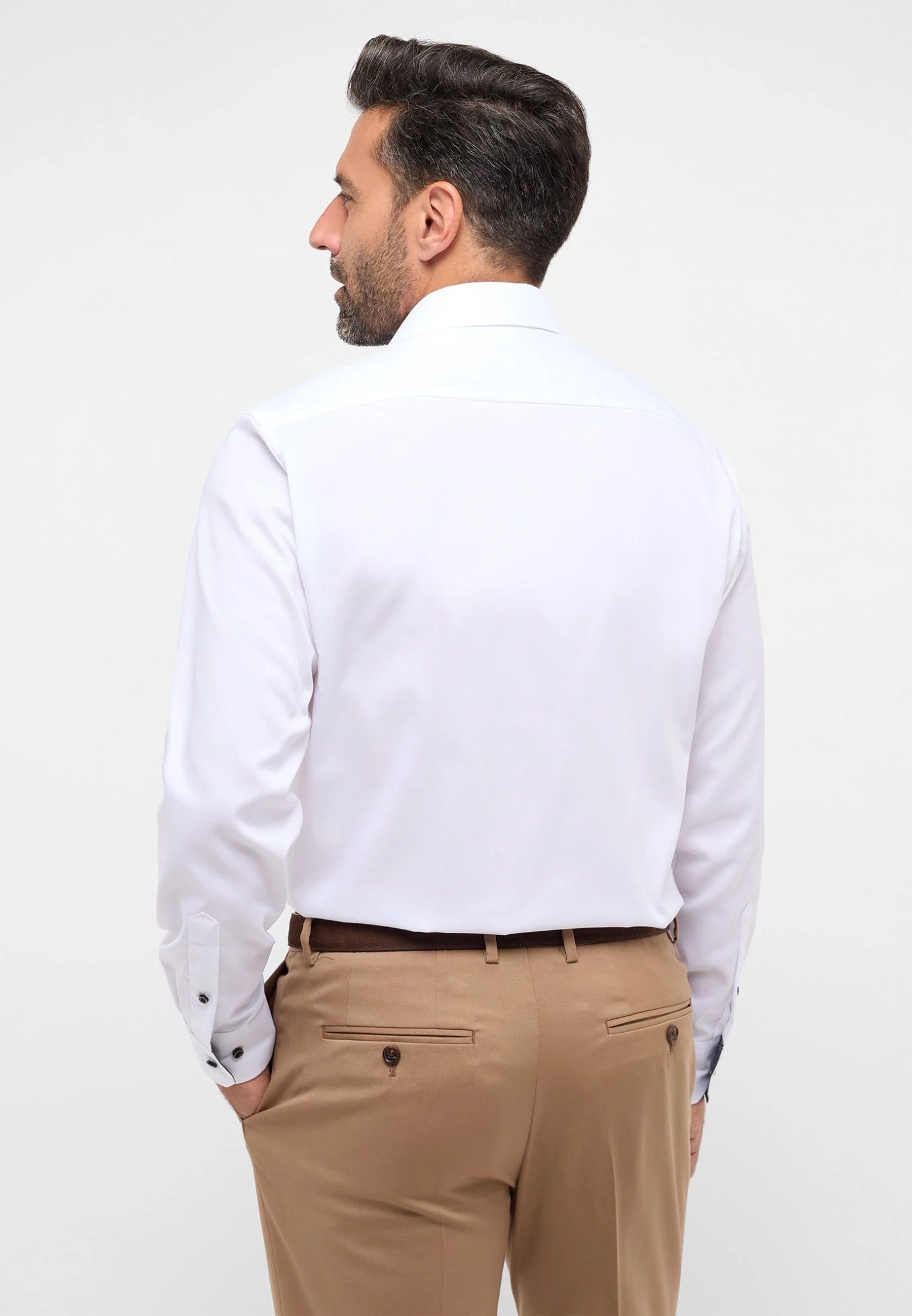 Eterna Pinpoint Modern Fit - Overhemd - Weiß 4 Eterna Pinpoint Modern Fit - Overhemd - Weiß - Afbeelding 2