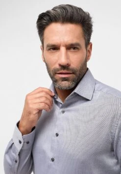 Eterna Struktur Modern Fit - Overhemd - Anthrazit -Eterna 327d5d9ec9174fdab845056064703152