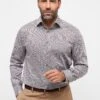 Eterna Print Modern Fit - Overhemd - Braun -Eterna 328b57f1b1e0437a8027d8277f8ae65c