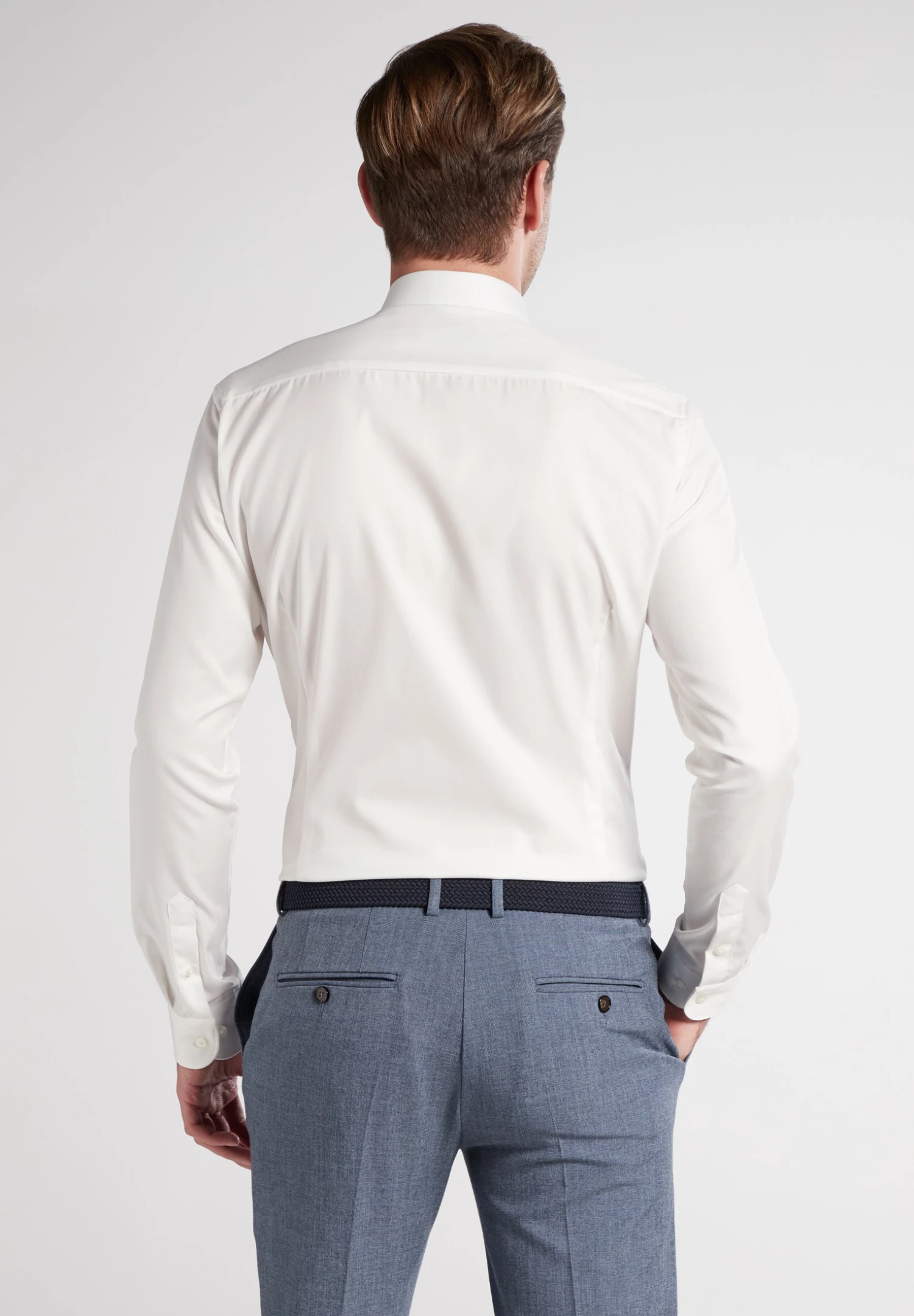 Eterna Super Slim Cover Shirt - Zakelijk Overhemd - Beige 4 Eterna Super Slim Cover Shirt - Zakelijk Overhemd - Beige - Afbeelding 2