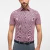 Eterna Strukturiertes Kurzarm Slim Fit - Overhemd - Rot 1 Eterna Strukturiertes Kurzarm Slim Fit - Overhemd - Rot -Eterna 33f8837ddc544527a1f4034aced9c138