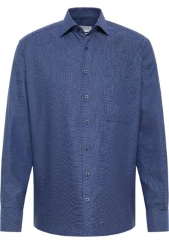 Eterna Struktur Comfort Fit - Overhemd - Blau -Eterna 340399ea950a47fcbc99155d40005cd2