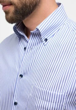 Eterna Gestreiftes Modern Fit - Overhemd - Royal Blau 10 Eterna Gestreiftes Modern Fit - Overhemd - Royal Blau -Eterna 358f483651b34071a0644954120cf14a