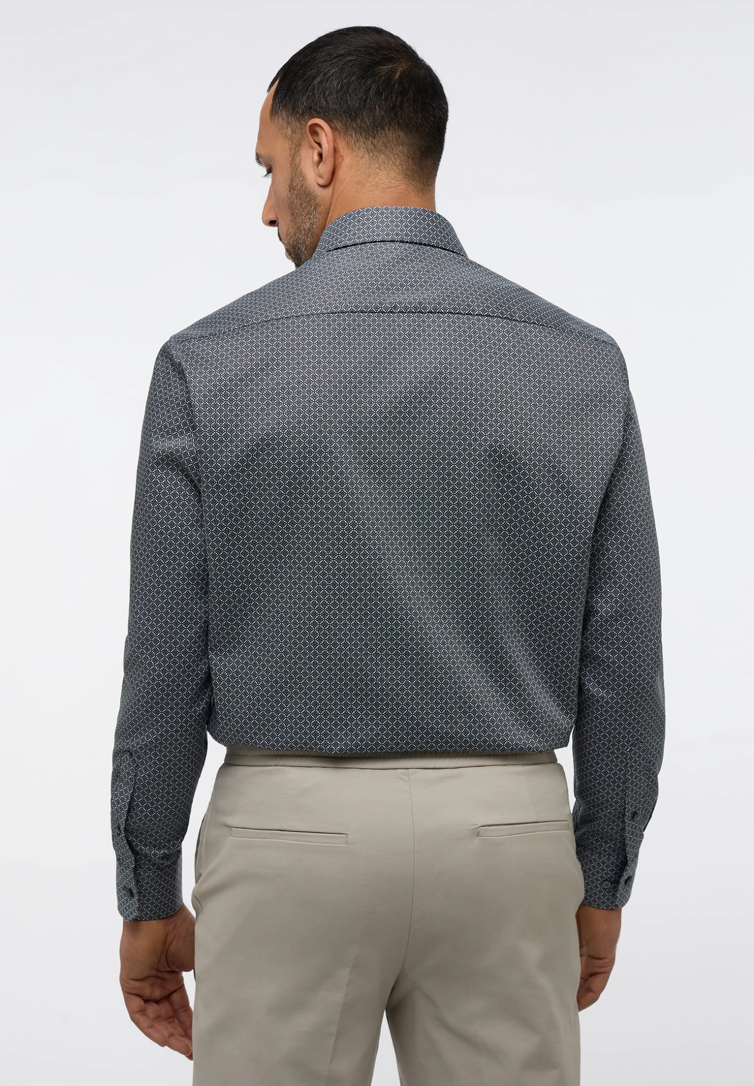 Eterna Bedrucktes Comfort Fit - Overhemd - Grün 4 Eterna Bedrucktes Comfort Fit - Overhemd - Grün - Afbeelding 2