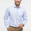 Eterna Gestreiftes Modern Fit - Overhemd - Hellblau -Eterna 3865c7e2bd19400e8a4afe8ca7209a26