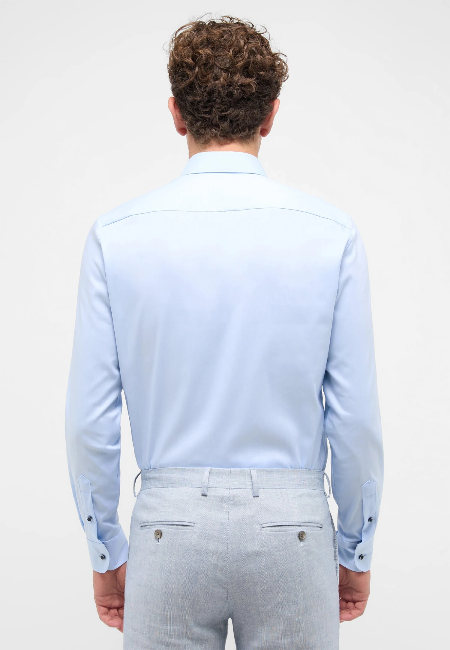 Eterna Pinpoint Slim Fit - Zakelijk Overhemd - Hellblau 4 Eterna Pinpoint Slim Fit - Zakelijk Overhemd - Hellblau - Afbeelding 2
