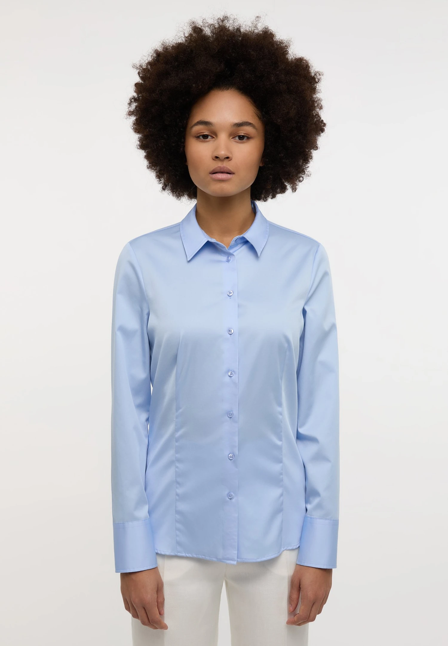 Eterna Overhemdblouse - Hellblau 3 Eterna Overhemdblouse - Hellblau