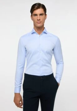 Eterna Cover Shirt - Super Slim - Zakelijk Overhemd - Hellblau