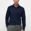 Eterna Pinpoint Modern Fit - Overhemd - Dunkelblau -Eterna 39685b46422645ec853d9f9e26104141
