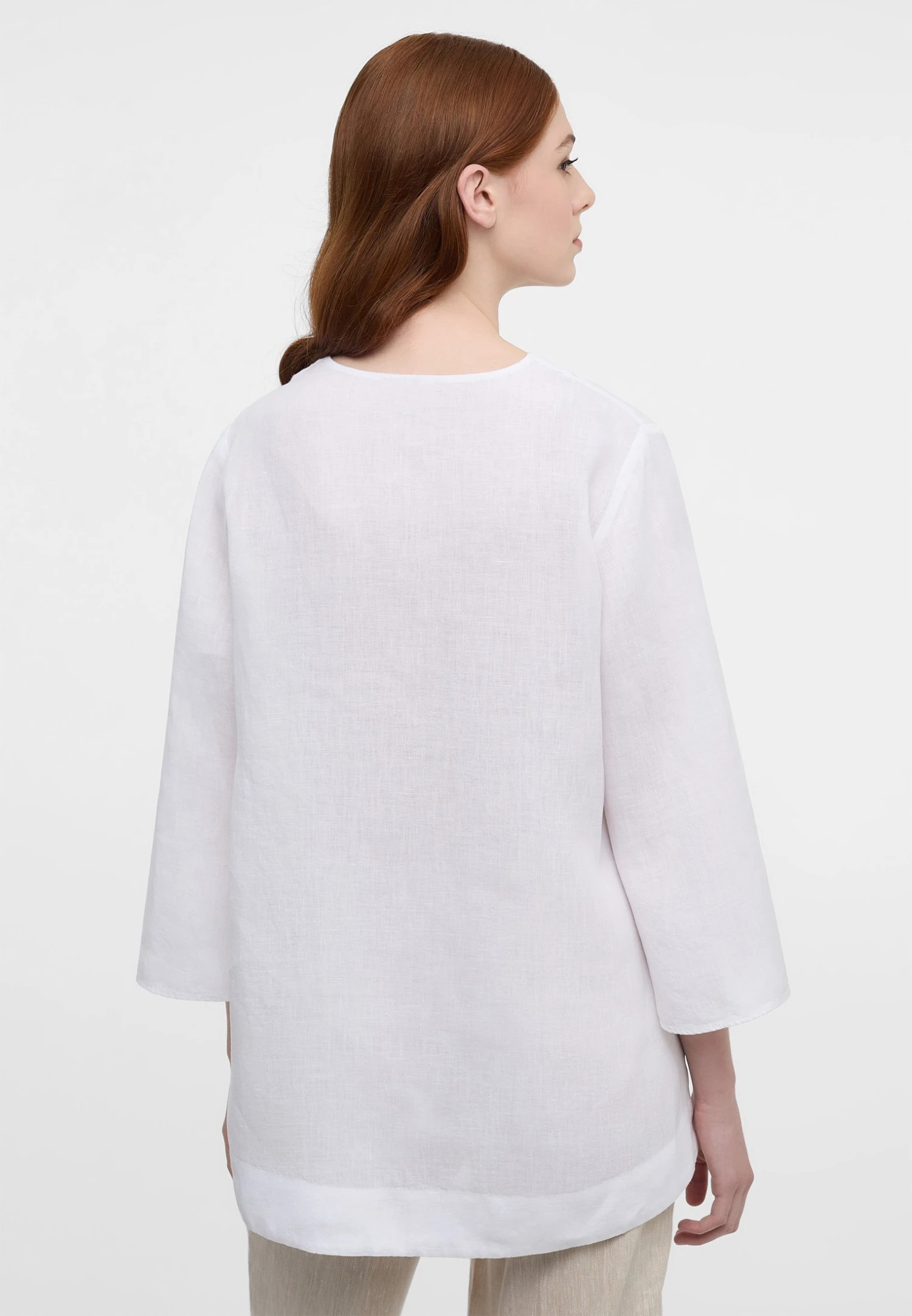 Eterna Loose Fit - Tuniek - Weiß 4 Eterna Loose Fit - Tuniek - Weiß - Afbeelding 2