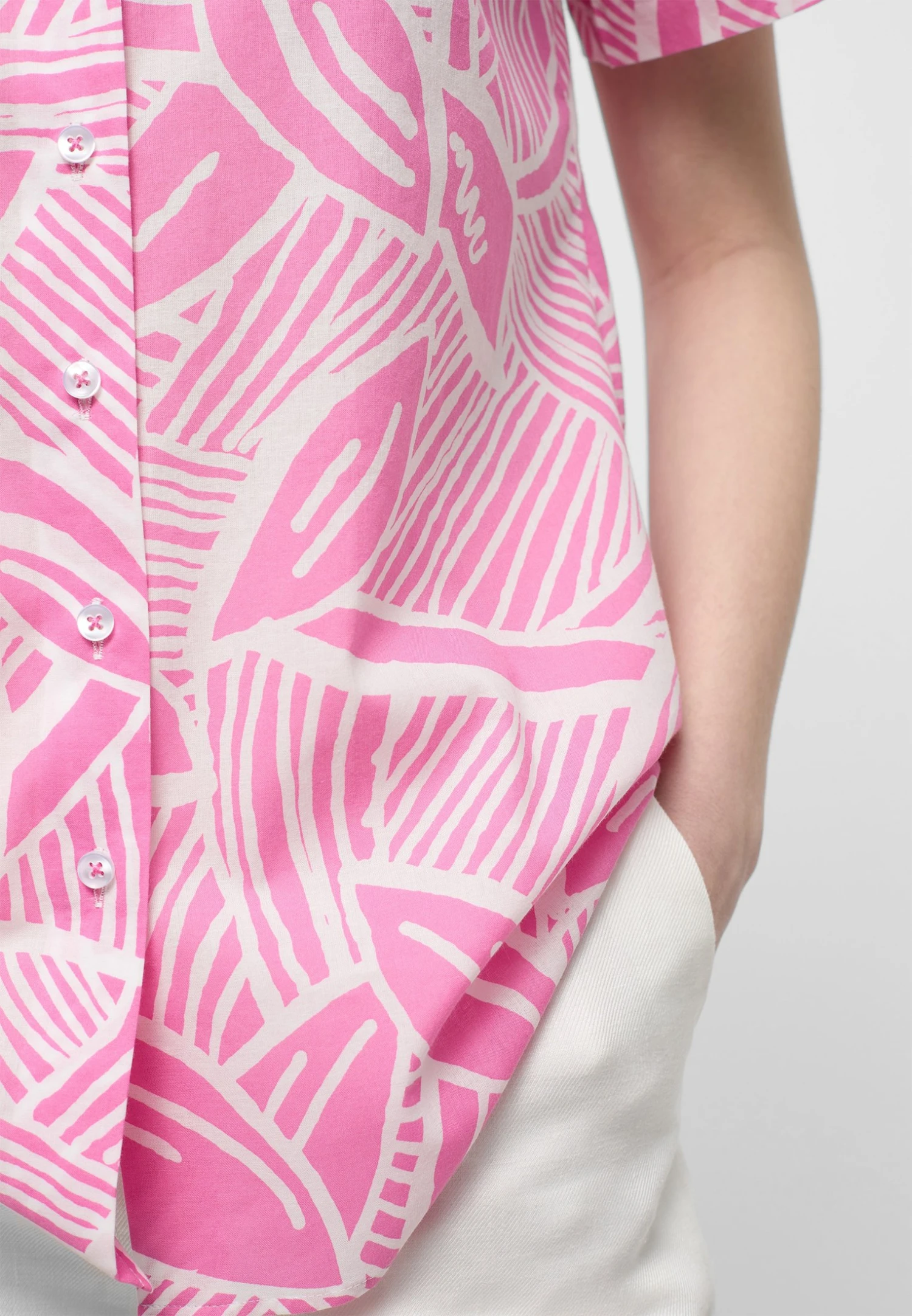 Eterna Kurzarm Regular Fit - Overhemdblouse - Rosa 5 Eterna Kurzarm Regular Fit - Overhemdblouse - Rosa - Afbeelding 3