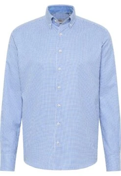 Eterna Kariertes Soft Tailoring Modern Fit - Overhemd - Blau -Eterna 3d3232681df9455cbb3ab1ccf8326cd2