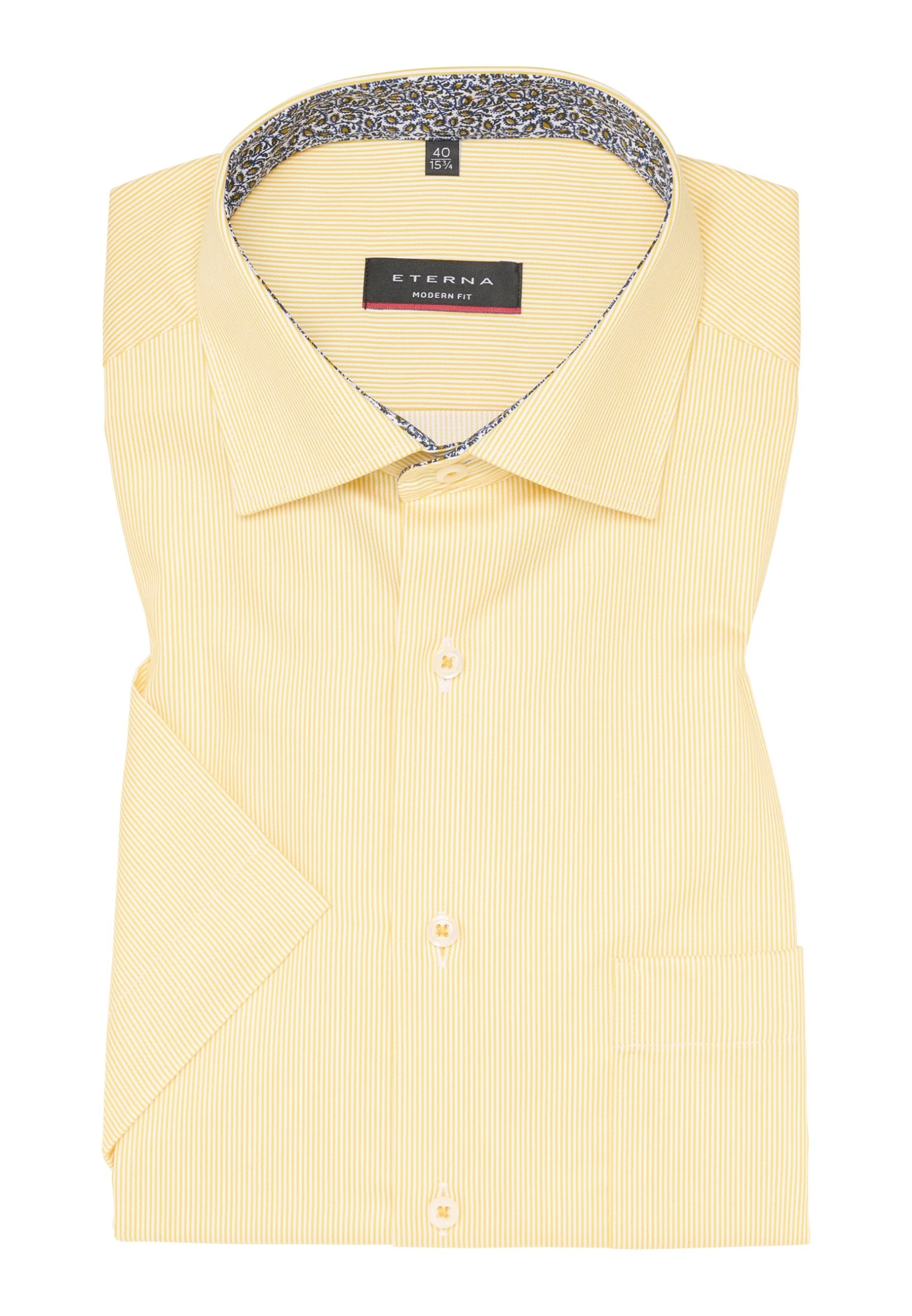 Eterna Gestreiftes Modern Fit - Overhemd - Gelb 8 Eterna Gestreiftes Modern Fit - Overhemd - Gelb - Afbeelding 6