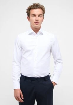 Eterna Struktur Slim Fit - Zakelijk Overhemd - Weiß