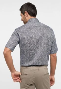 Eterna Kurzarm Comfort Fit - Overhemd - Blau -Eterna 3de45b1cbdc54d08a4454f9a8660724a