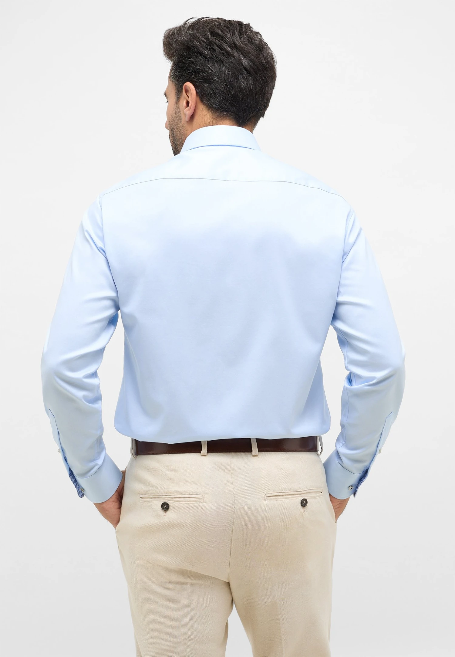 Eterna Luxury Modern Fit - Zakelijk Overhemd - Hellblau 4 Eterna Luxury Modern Fit - Zakelijk Overhemd - Hellblau - Afbeelding 2