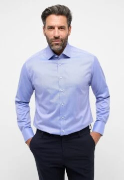 Eterna Never Iron Modern Fit - Zakelijk Overhemd - Royal Blau
