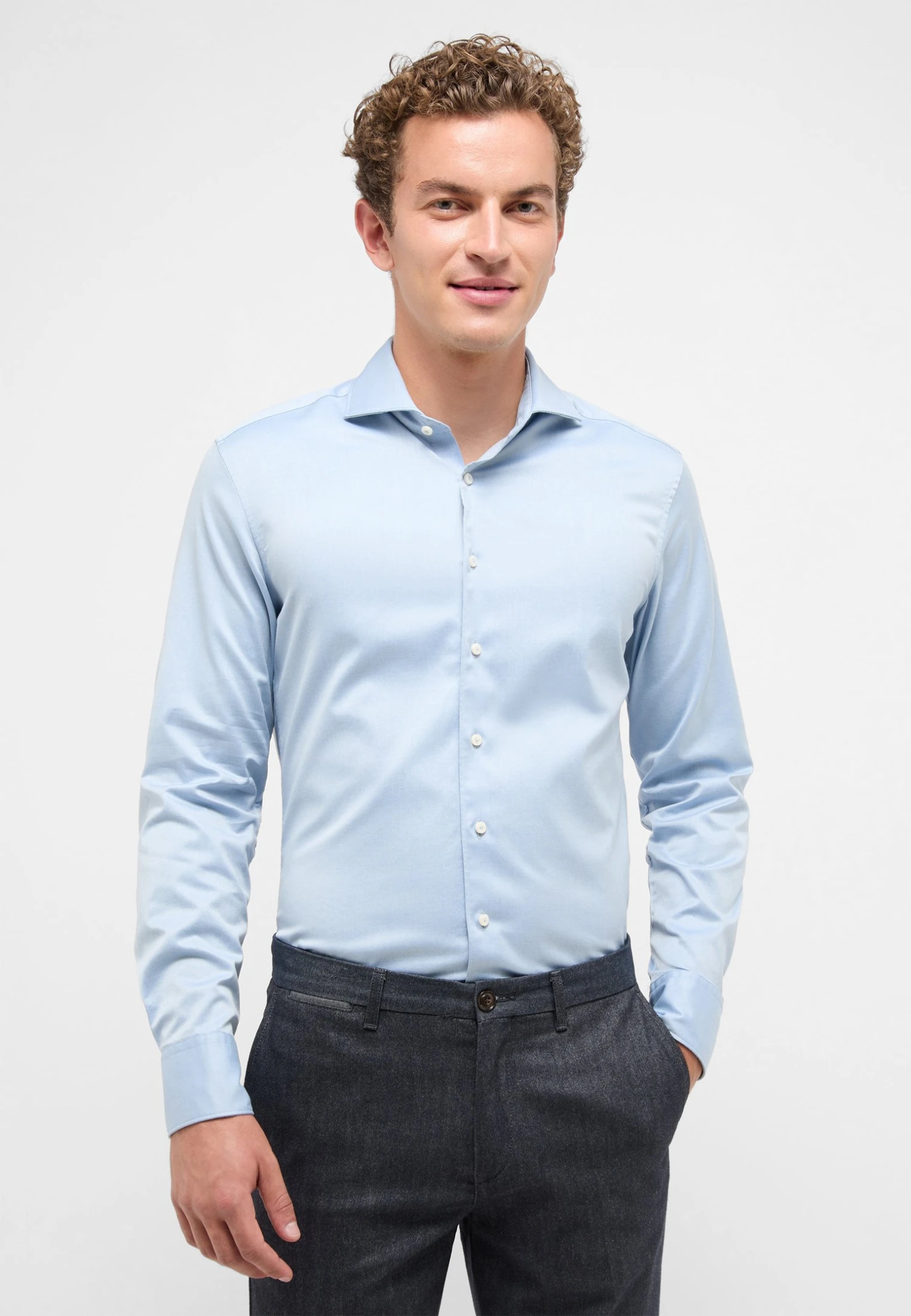 Eterna Soft Luxury - Overhemd - Hellblau 3 Eterna Soft Luxury - Overhemd - Hellblau