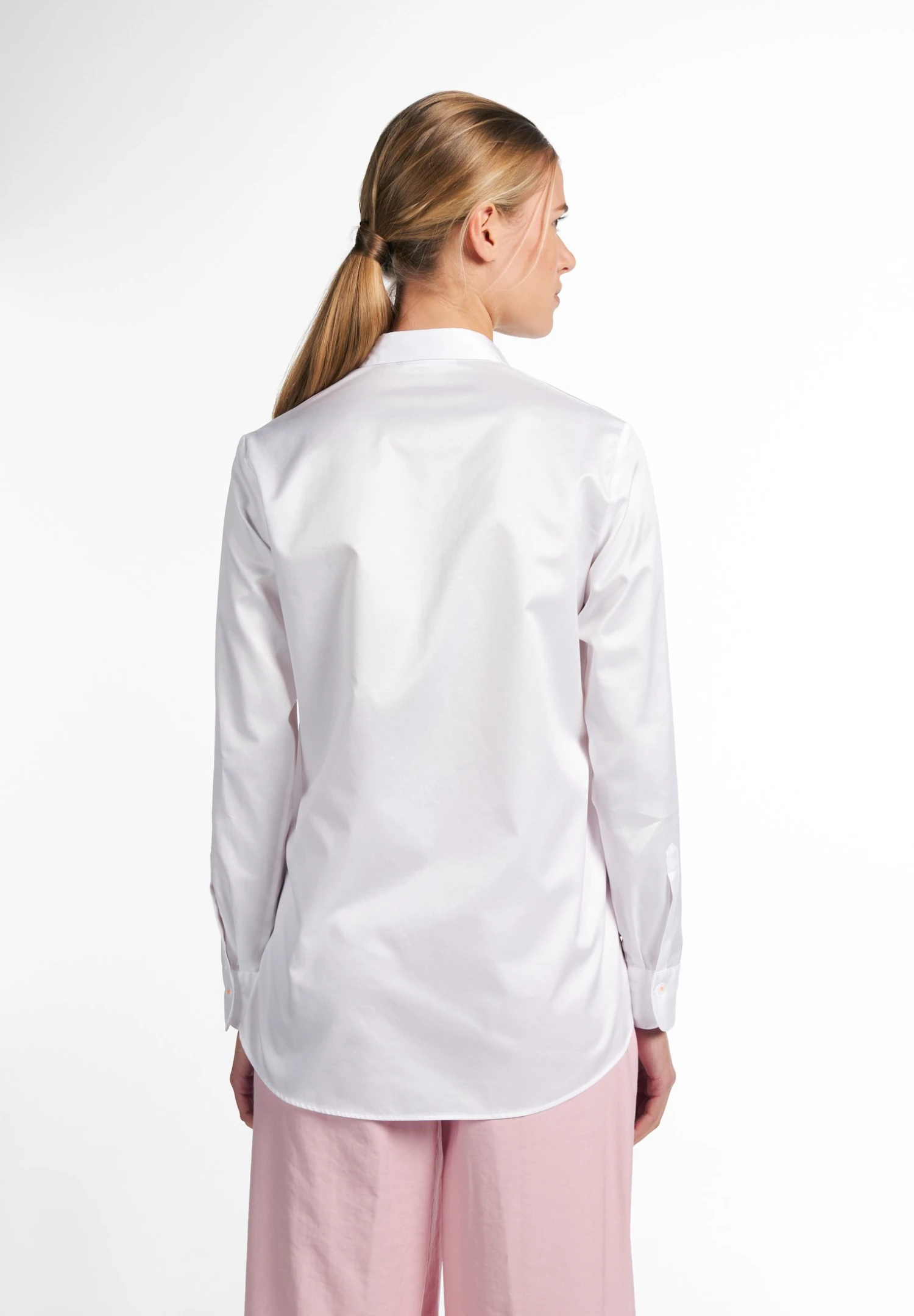 Eterna Langarm Modern Classic- Overhemdblouse - Weiß 4 Eterna Langarm Modern Classic- Overhemdblouse - Weiß - Afbeelding 2