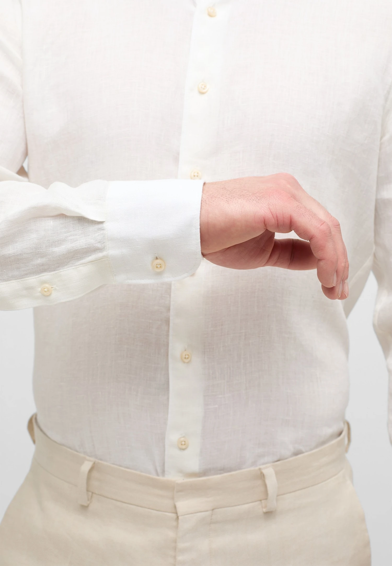 Eterna Soft Tailoring - Overhemd - Sand 5 Eterna Soft Tailoring - Overhemd - Sand - Afbeelding 3