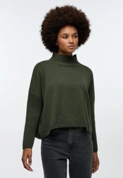 Eterna CroppedEven - Trui - Khaki