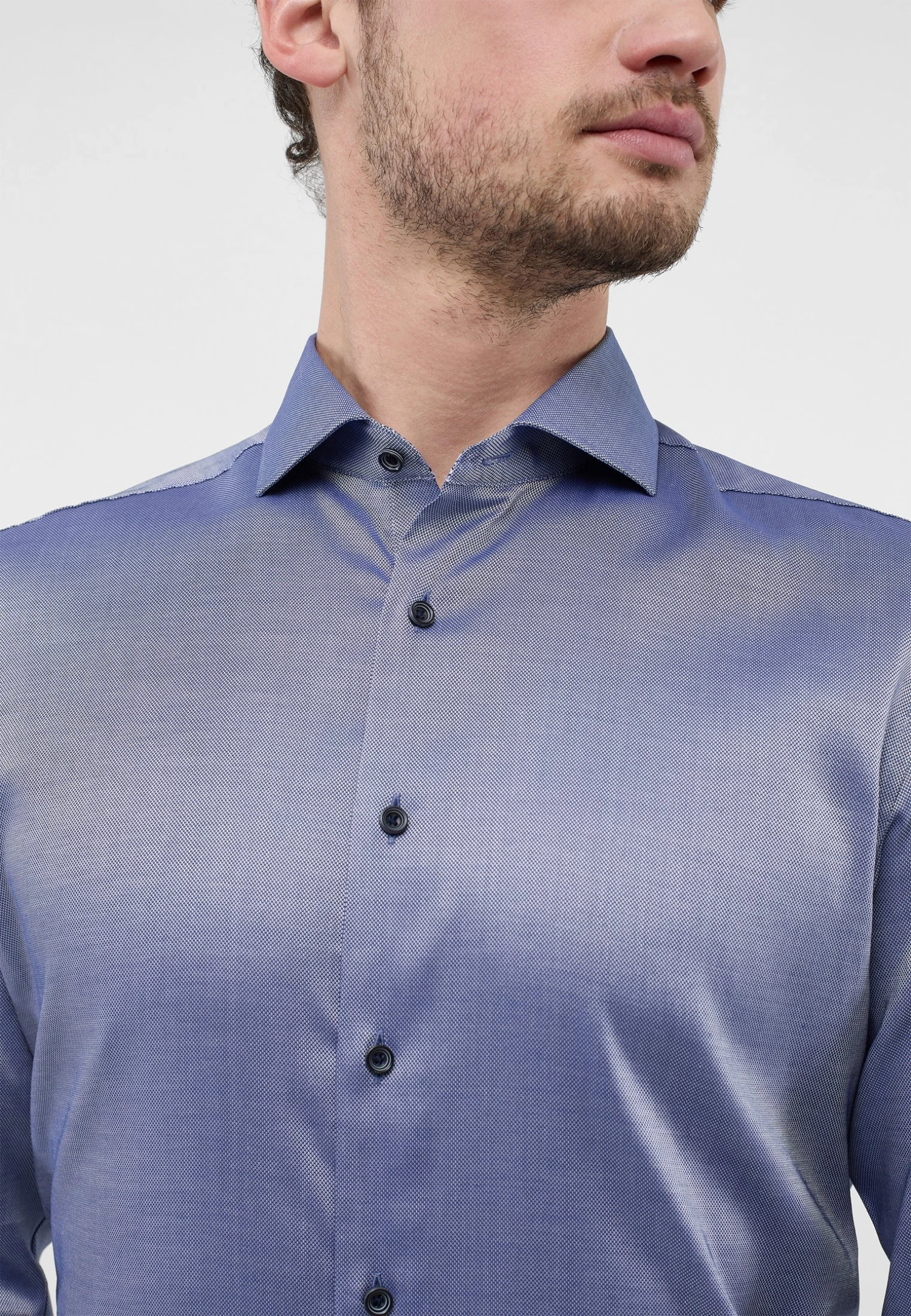 Eterna Performance Shirt - Slim Fit - Overhemd - Denim 5 Eterna Performance Shirt - Slim Fit - Overhemd - Denim - Afbeelding 3