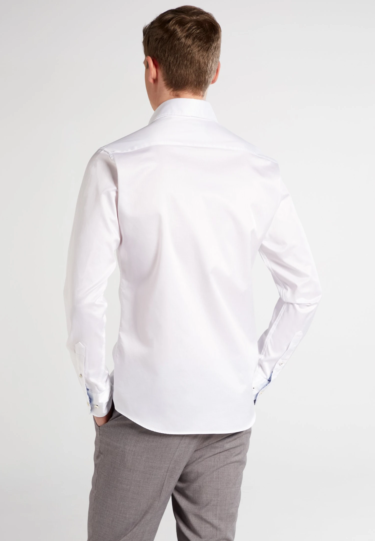 Eterna Langarm Slim Fit - Overhemd - White 4 Eterna Langarm Slim Fit - Overhemd - White - Afbeelding 2