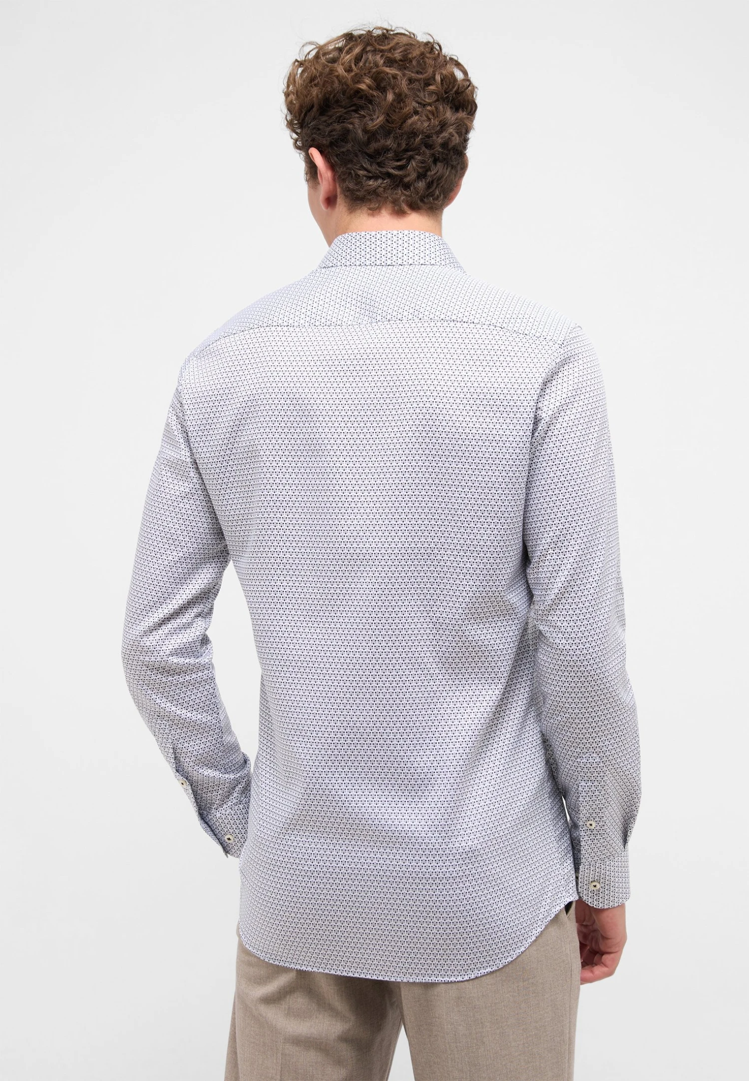 Eterna Print Slim Fit - Overhemd - Grau 4 Eterna Print Slim Fit - Overhemd - Grau - Afbeelding 2