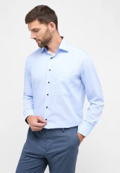 Eterna Unifarbenes Comfort Fit - Zakelijk Overhemd - Himmelblau
