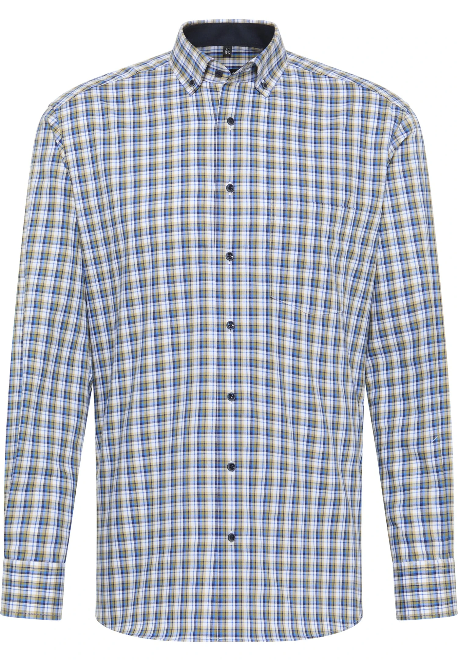 Eterna Modern Fit - Overhemd - Khaki 6 Eterna Modern Fit - Overhemd - Khaki - Afbeelding 4