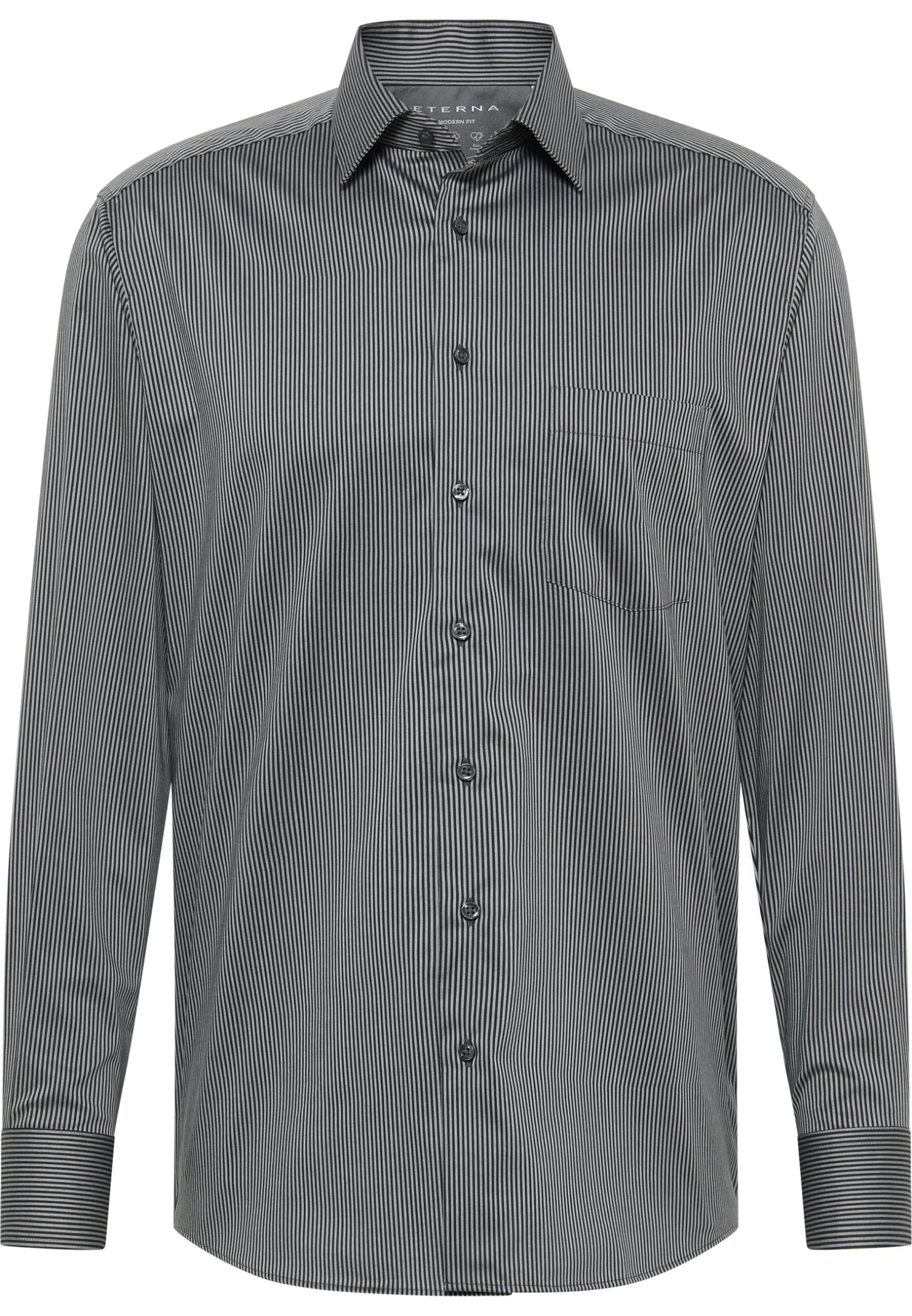 Eterna Performance Modern Fit - Zakelijk Overhemd - Anthrazit 5 Eterna Performance Modern Fit - Zakelijk Overhemd - Anthrazit - Afbeelding 3