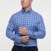 Eterna Kariertes Comfort Fit - Overhemd - Mittelblau 1 Eterna Kariertes Comfort Fit - Overhemd - Mittelblau -Eterna 48024ea8fcc64264b96ce4c3f63fab31