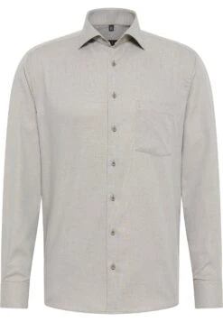 Eterna Struktur Modern Fit - Overhemd - Khaki 11 Eterna Struktur Modern Fit - Overhemd - Khaki -Eterna 49b8fc6658ba40679a54a9543fee151b
