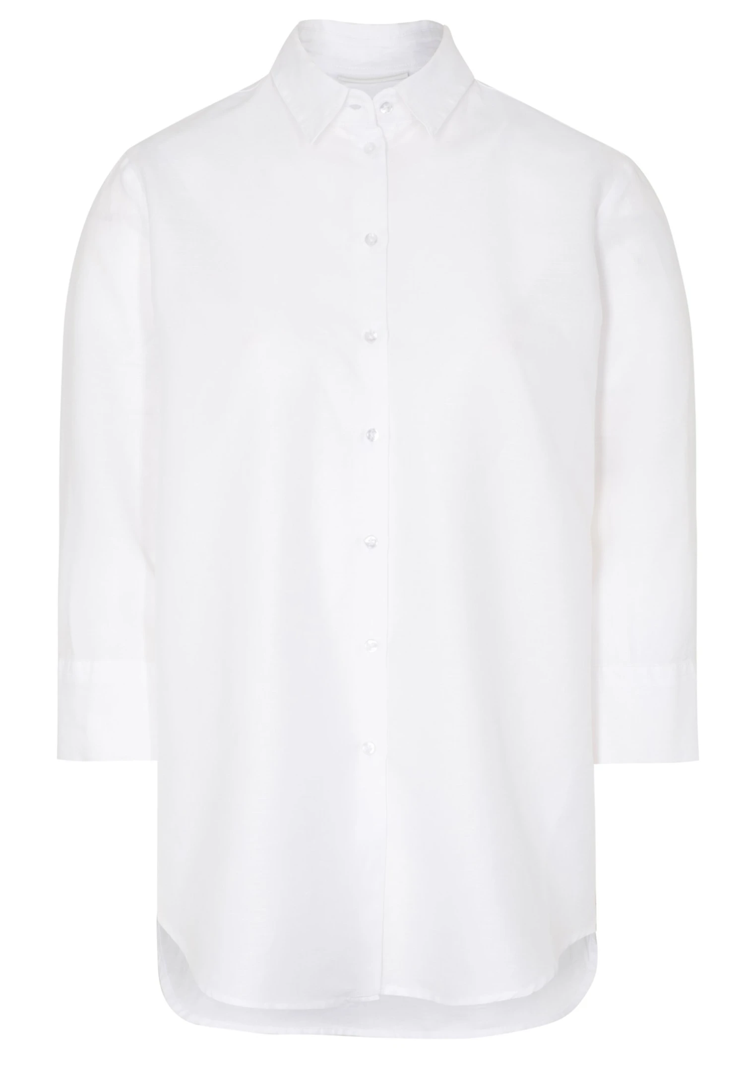 Eterna Dreiviertelarm Modern Classic- Overhemdblouse - Weiß 4 Eterna Dreiviertelarm Modern Classic- Overhemdblouse - Weiß - Afbeelding 2