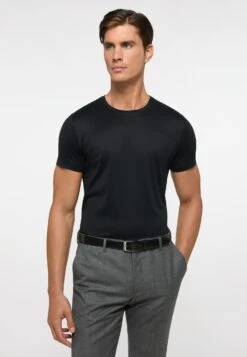 Eterna Soft Tailoring - T-Shirt Basic - Schwarz