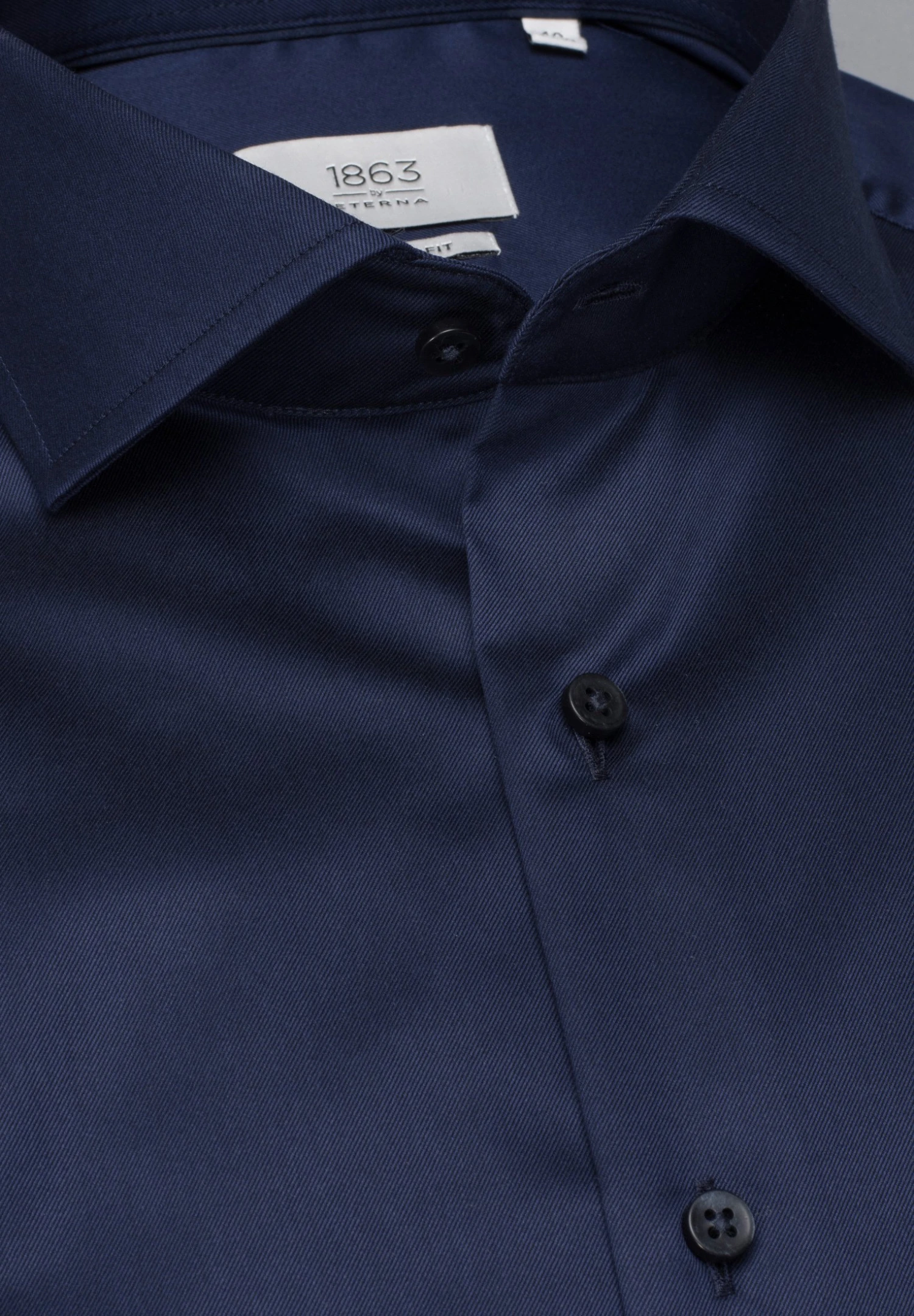 Eterna Modern Fit - Zakelijk Overhemd - Marineblau 7 Eterna Modern Fit - Zakelijk Overhemd - Marineblau - Afbeelding 5