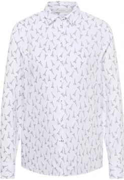 Eterna Classic Fit - Overhemdblouse - Weiß Navy 10 Eterna Classic Fit - Overhemdblouse - Weiß Navy -Eterna 4b89dc2976c746d5a7d79cb0c6a3afff