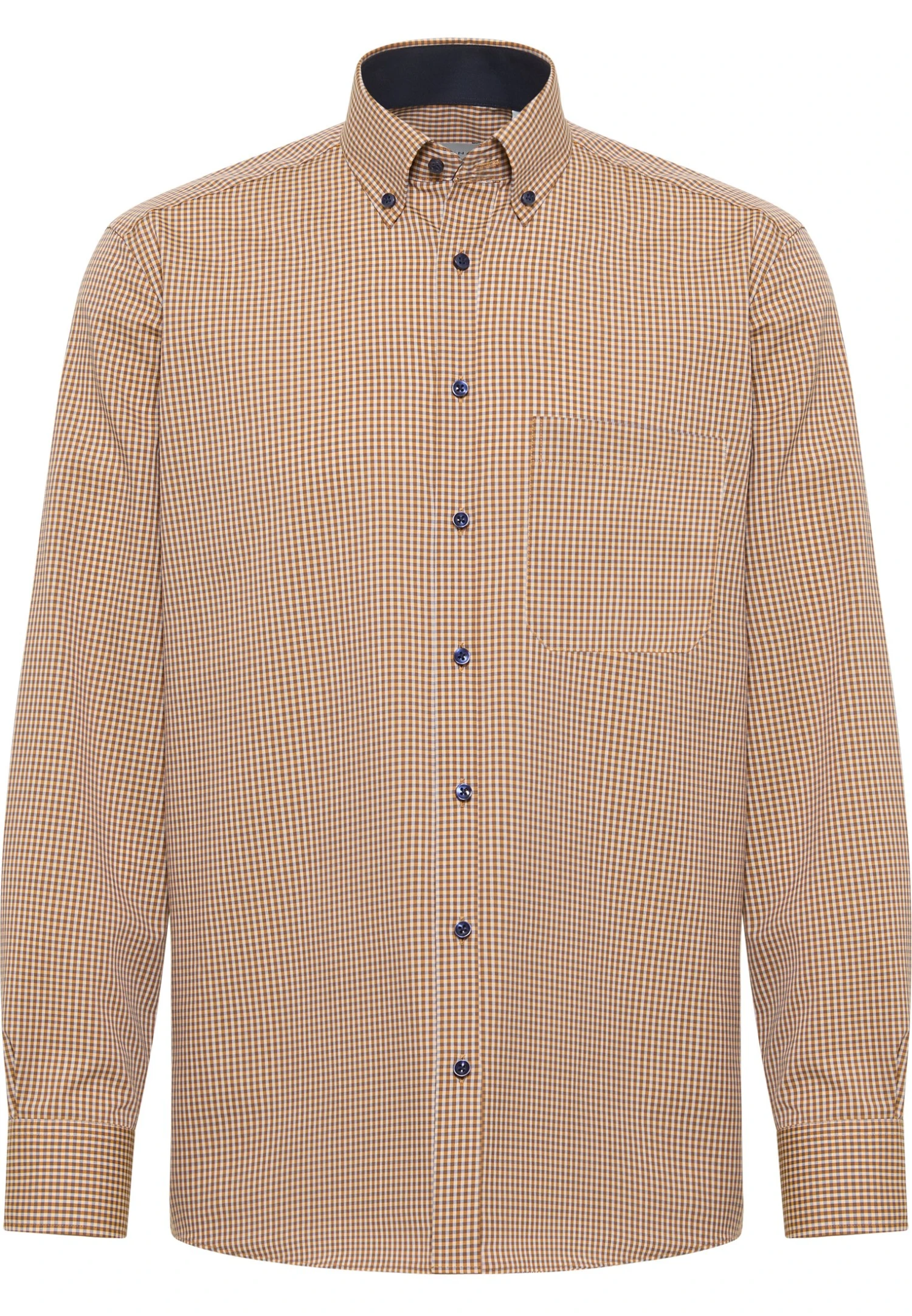 Eterna Comfort Fit - Overhemd - Caramell 6 Eterna Comfort Fit - Overhemd - Caramell - Afbeelding 4