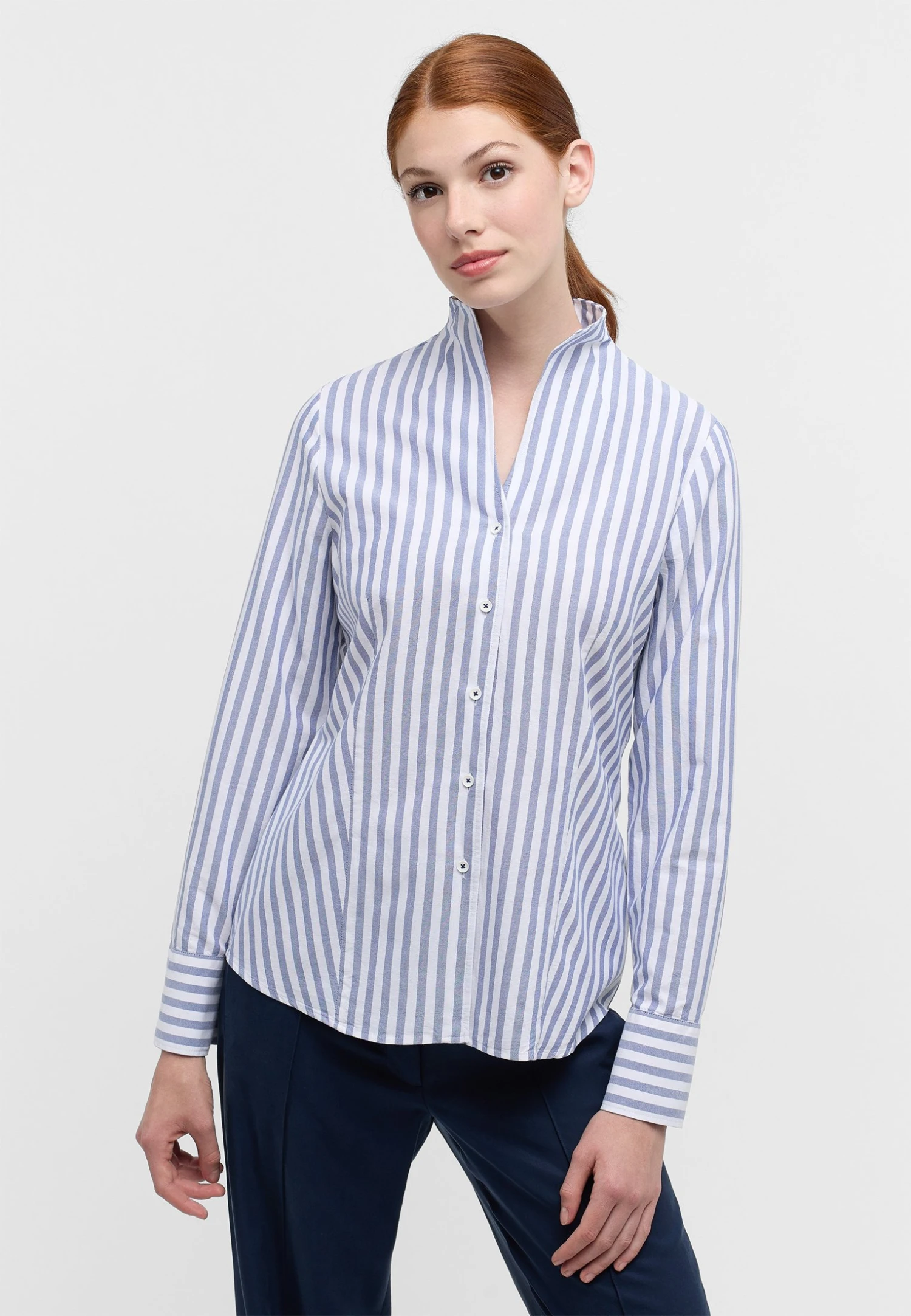Eterna Oxford Regular Fit - Overhemdblouse - Navy 3 Eterna Oxford Regular Fit - Overhemdblouse - Navy