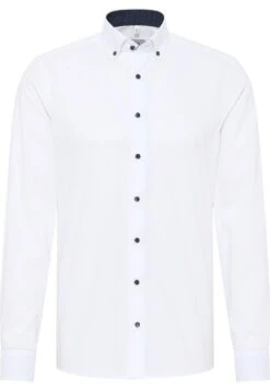 Eterna Unifarbenes Pinpoint - Overhemd - Weiß 11 Eterna Unifarbenes Pinpoint - Overhemd - Weiß -Eterna 4ea51817d16a48828dc376badc26cbc8