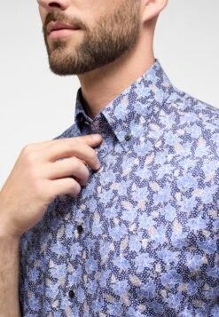 Eterna Bedrucktes Kurzarm Modern Fit - Overhemd - Blau 10 Eterna Bedrucktes Kurzarm Modern Fit - Overhemd - Blau -Eterna 502d0be2628d47d0bd0e0fbc7e02ae26