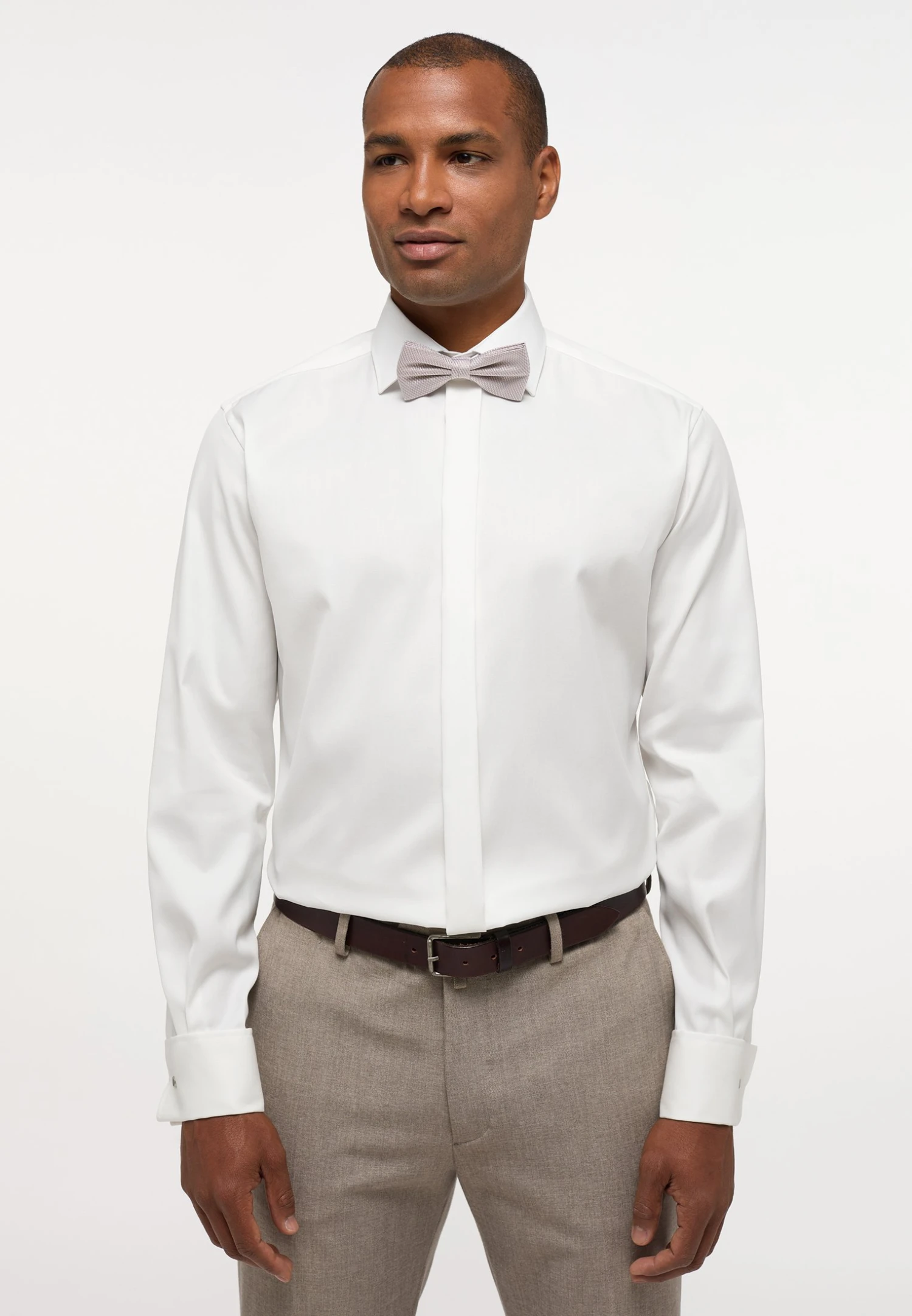 Eterna Modern Fit - Zakelijk Overhemd - Beige 3 Eterna Modern Fit - Zakelijk Overhemd - Beige