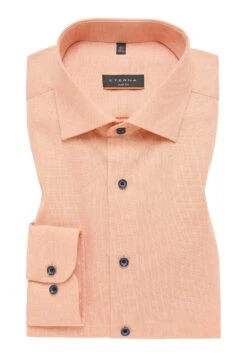 Eterna Struktur - Overhemd - Orange -Eterna 51f3a098abe14d31b6b415572fdffc95