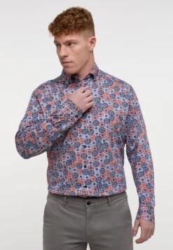 Eterna Print-Comfort Fit - Overhemd - Rot