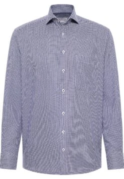 Eterna Strukturiertes Comfort Fit - Overhemd - Dunkelblau -Eterna 528dba1d27ba459aa1f93889cdfc6f0f