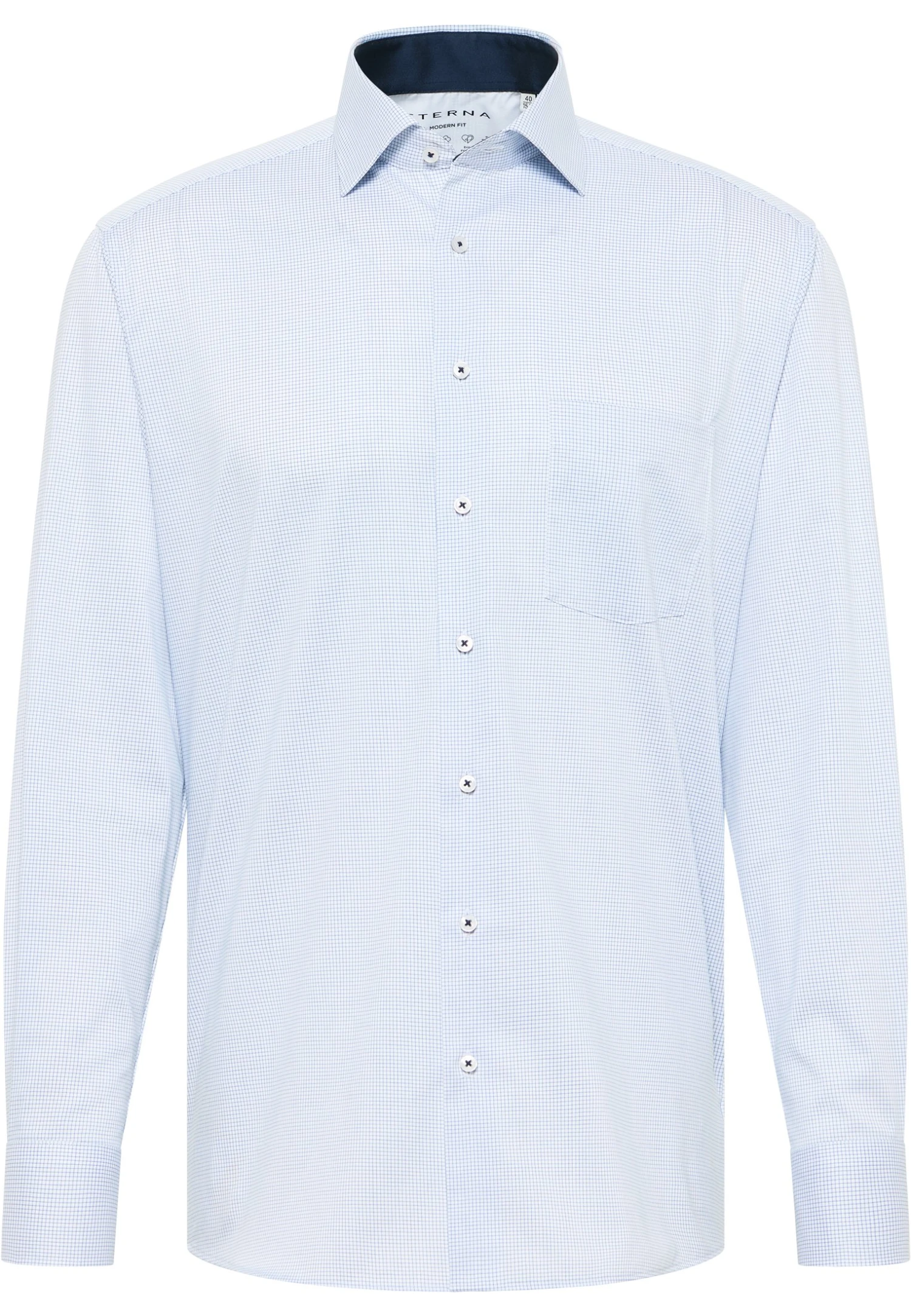 Eterna Performance Shirt Modern Fit - Overhemd - Mittelblau 6 Eterna Performance Shirt Modern Fit - Overhemd - Mittelblau - Afbeelding 4
